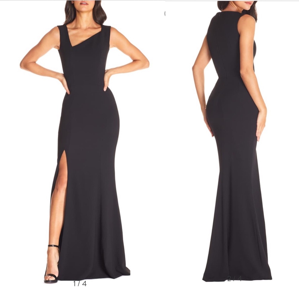 Dress The Population Helena Front slit Gown Sz S